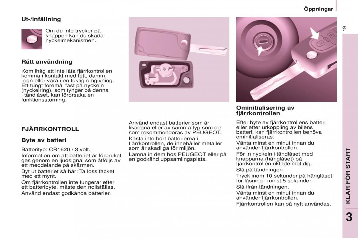 Peugeot Partner II 2 instruktionsbok / page 21