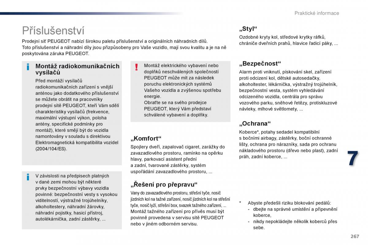 Peugeot Traveller navod k obsludze / page 269