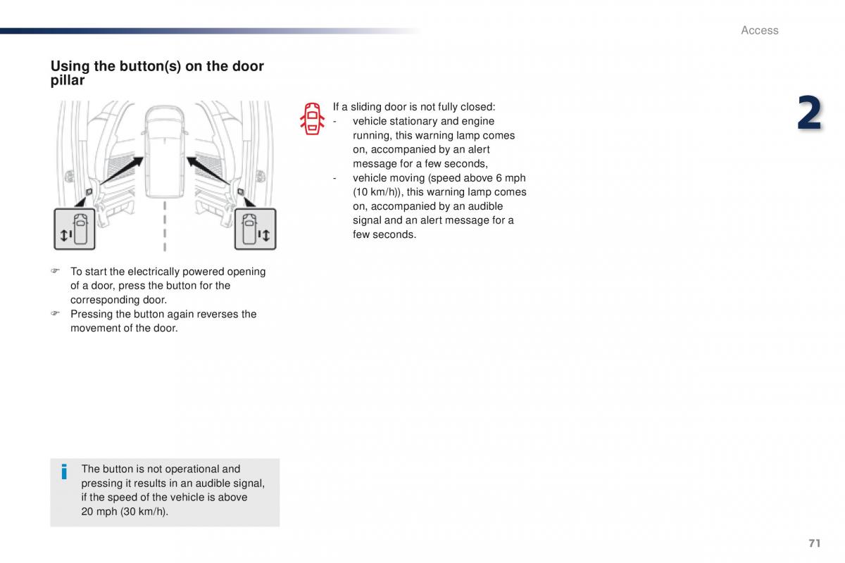 Peugeot Traveller owners manual / page 73