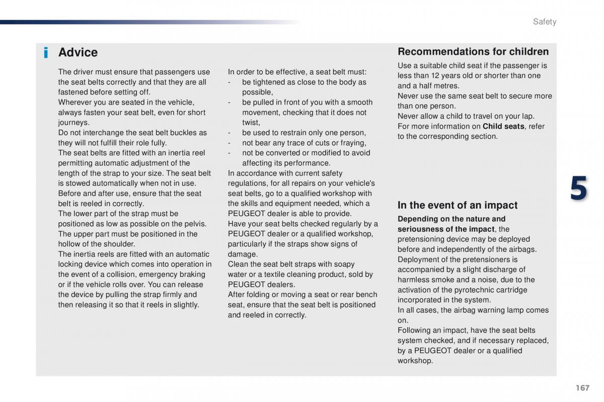 Peugeot Traveller owners manual / page 169