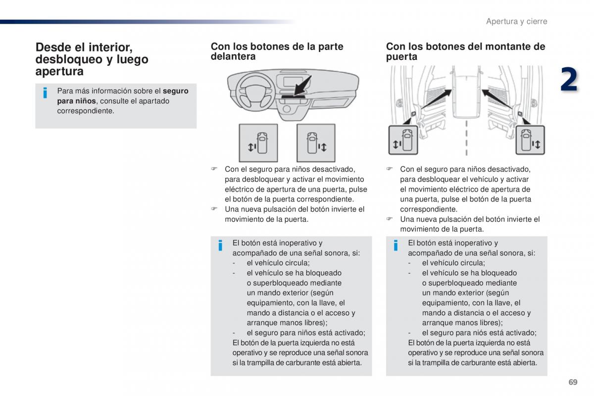 Peugeot Traveller manual del propietario / page 71