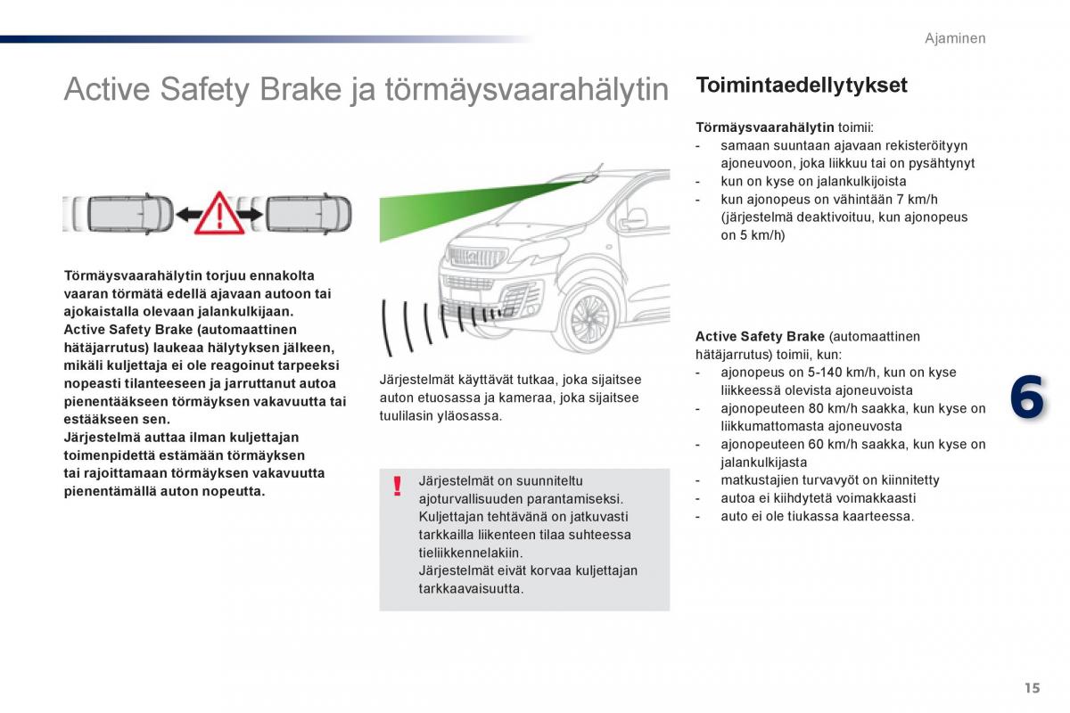 Peugeot Traveller omistajan kasikirja / page 523