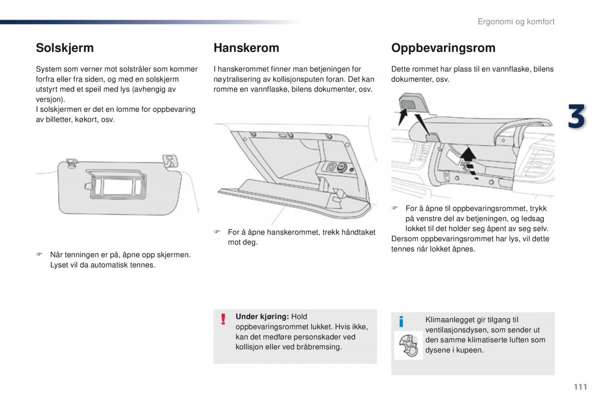 Peugeot Traveller bruksanvisningen / page 113