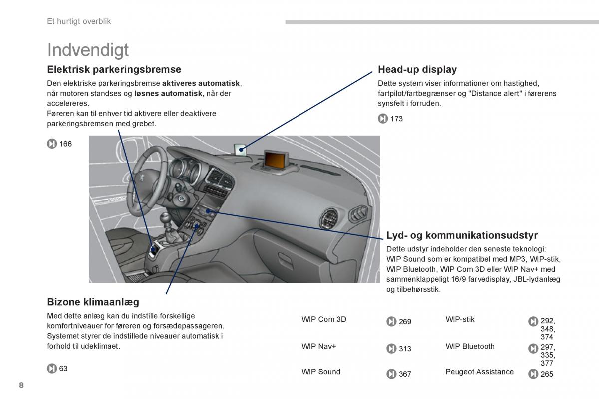 manual  Peugeot 5008 Bilens instruktionsbog / page 10