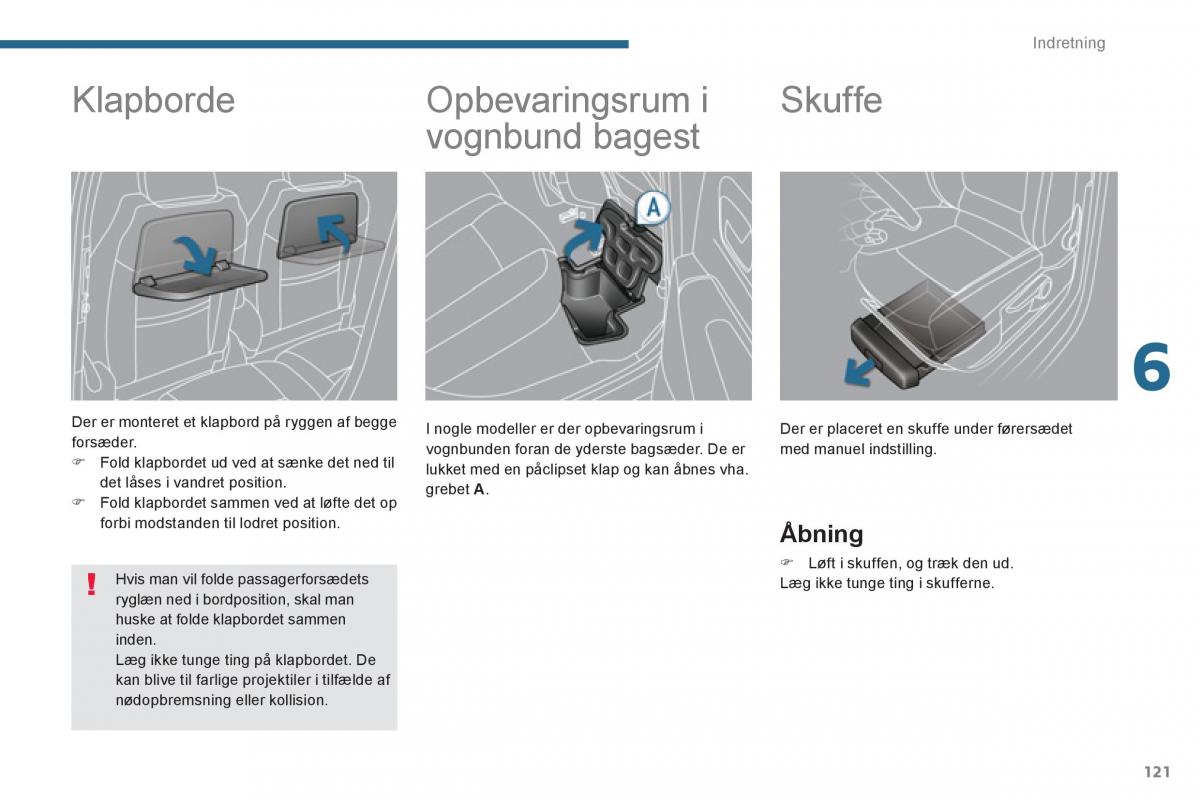 Peugeot 5008 Bilens instruktionsbog / page 123