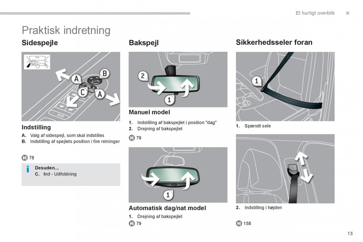 Peugeot 5008 Bilens instruktionsbog / page 15