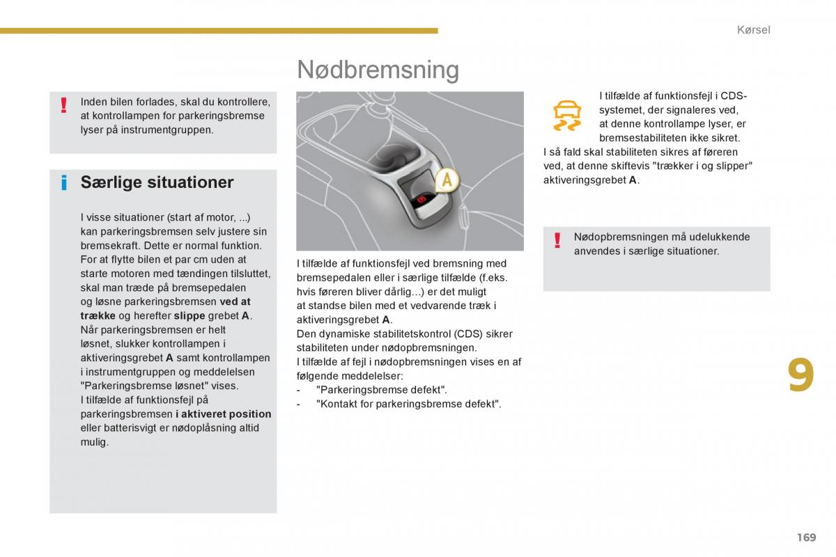 Peugeot 5008 Bilens instruktionsbog / page 171
