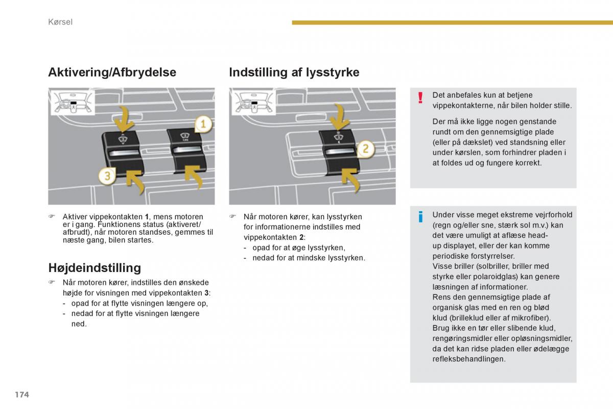 Peugeot 5008 Bilens instruktionsbog / page 176