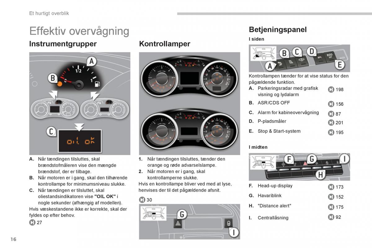 Peugeot 5008 Bilens instruktionsbog / page 18