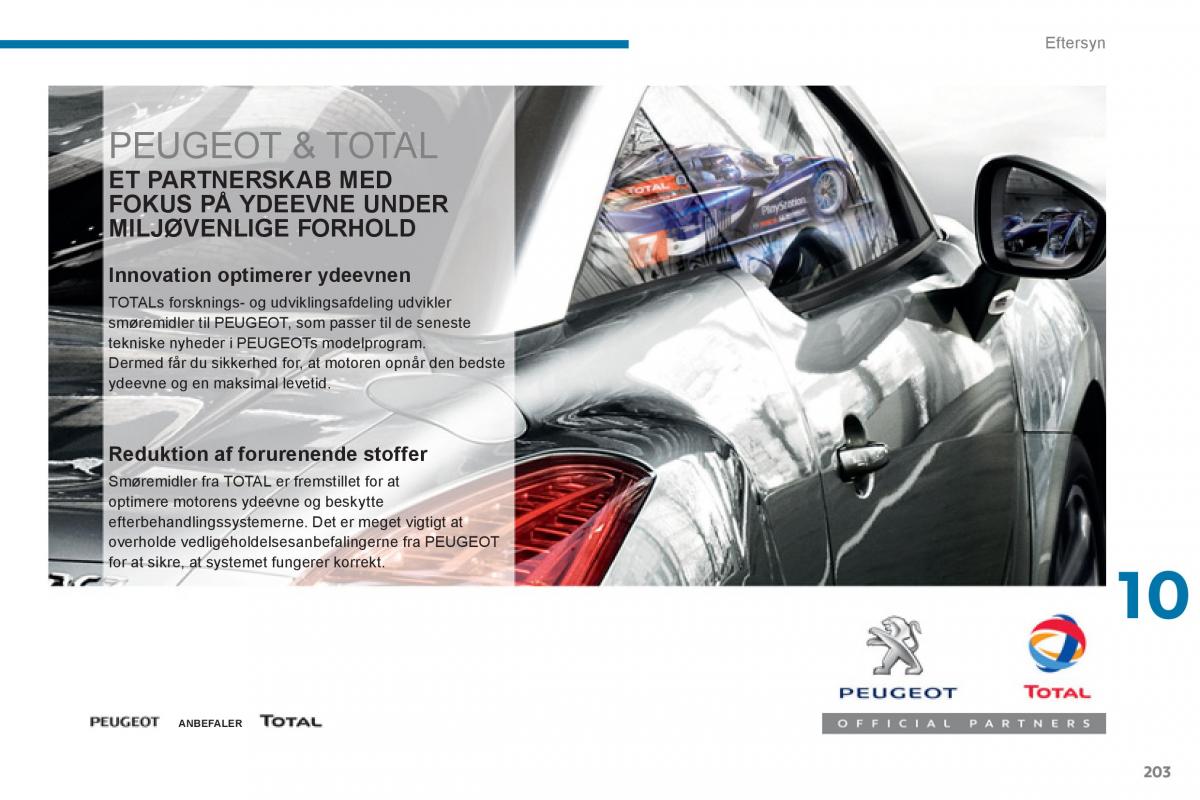 Peugeot 5008 Bilens instruktionsbog / page 205