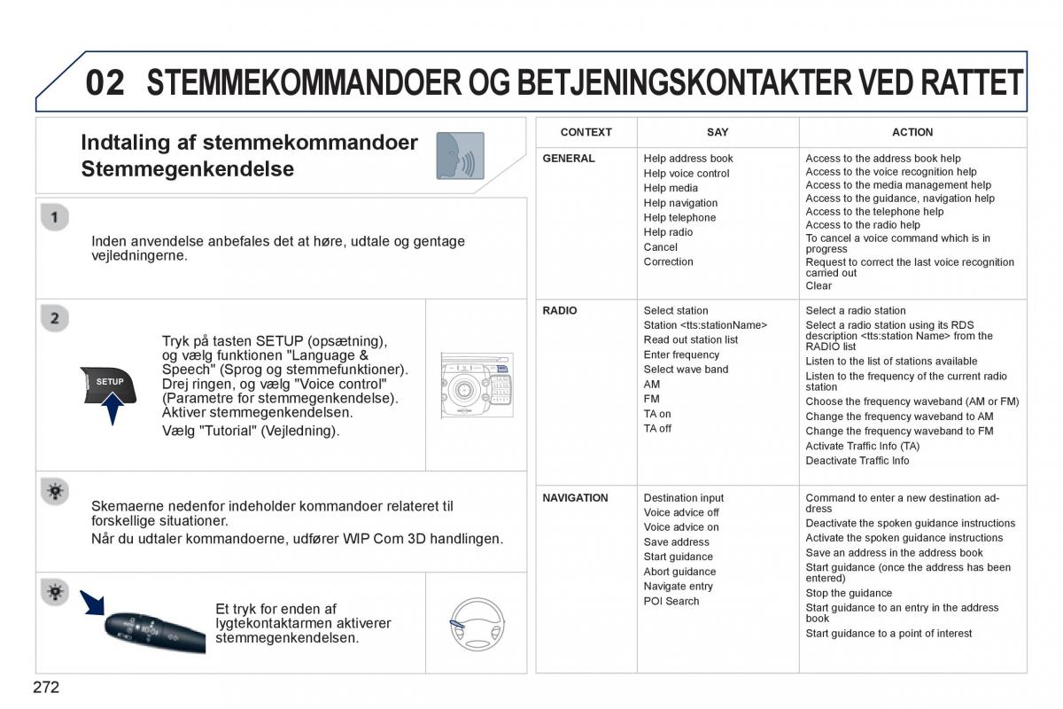 Peugeot 5008 Bilens instruktionsbog / page 274
