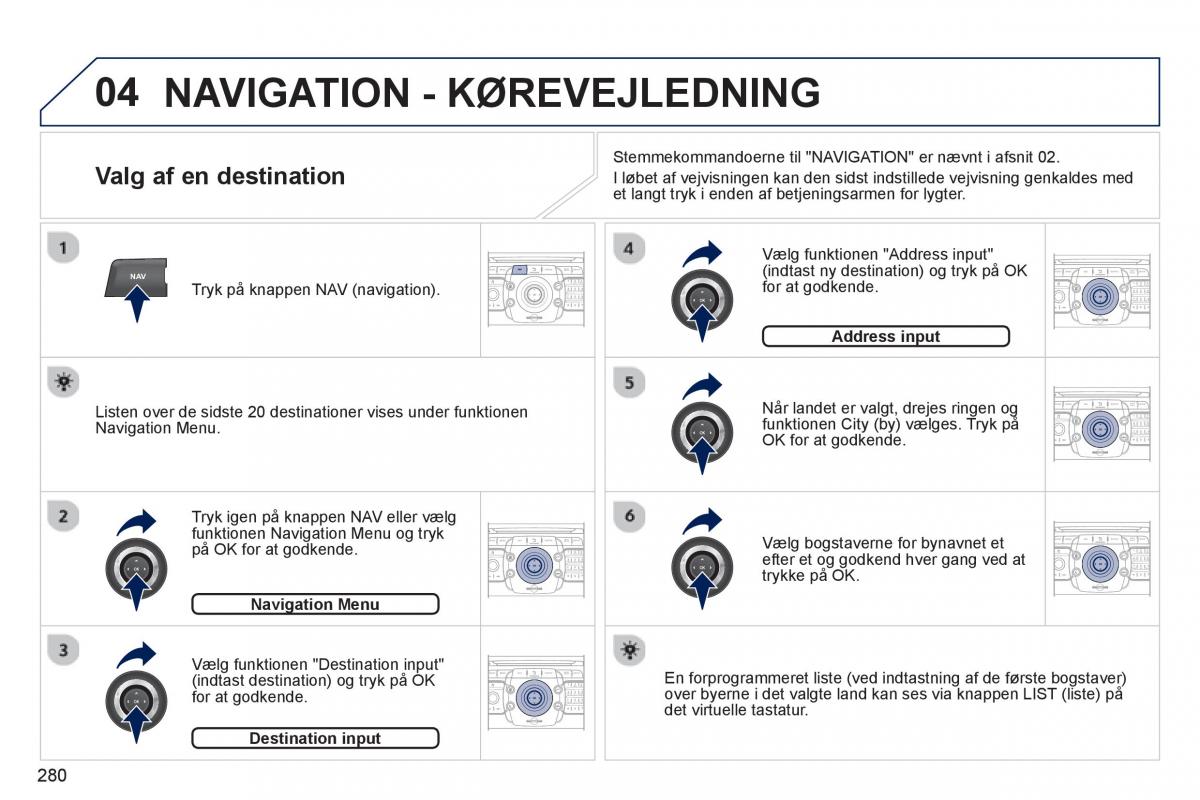 Peugeot 5008 Bilens instruktionsbog / page 282