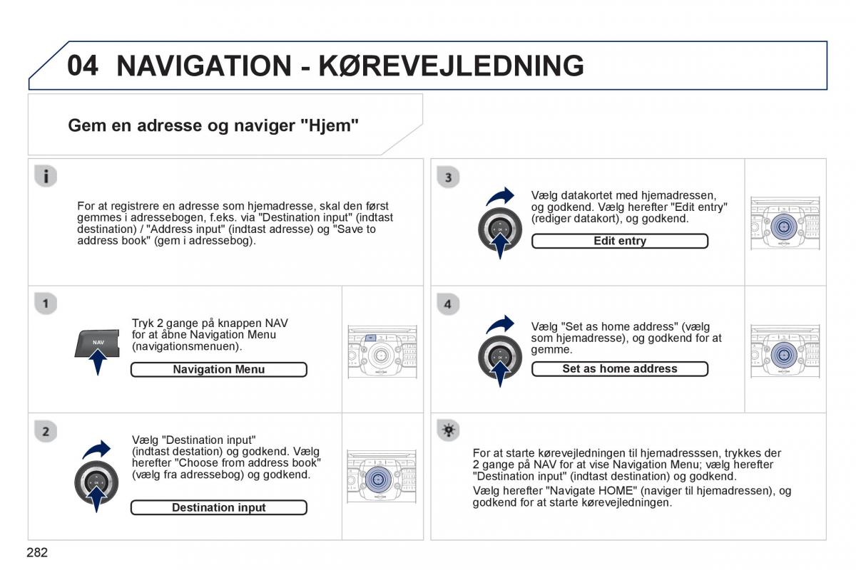 Peugeot 5008 Bilens instruktionsbog / page 284