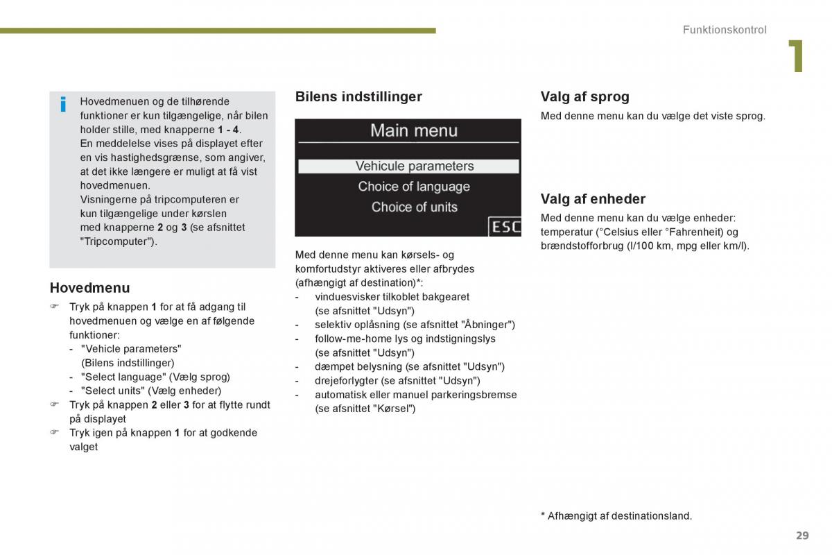 Peugeot 5008 Bilens instruktionsbog / page 31