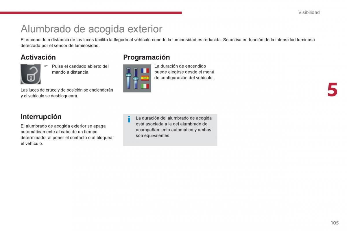 Peugeot 5008 manual del propietario / page 107