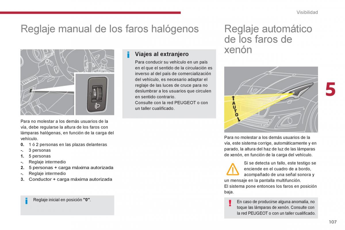 Peugeot 5008 manual del propietario / page 109