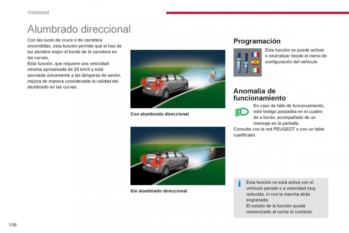 Peugeot 5008 manual del propietario / page 110