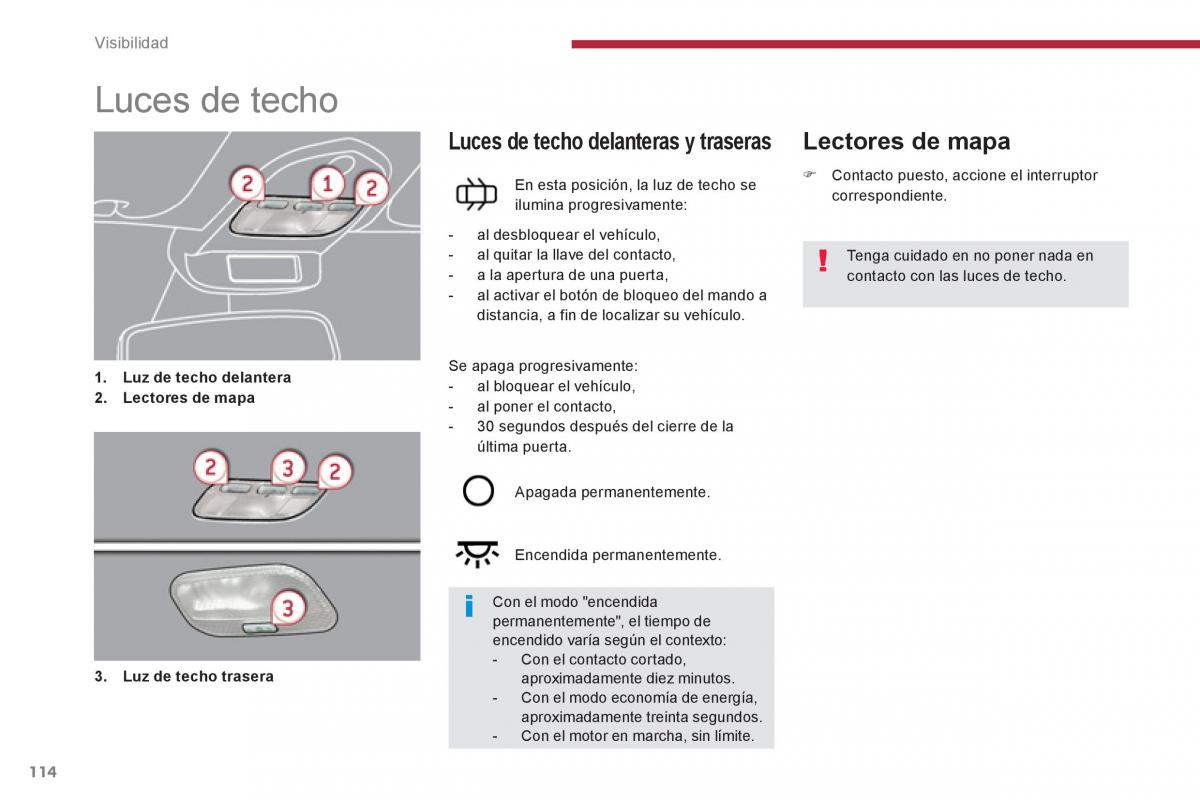 Peugeot 5008 manual del propietario / page 116