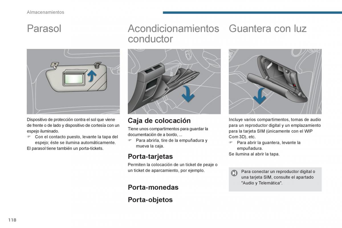 Peugeot 5008 manual del propietario / page 120