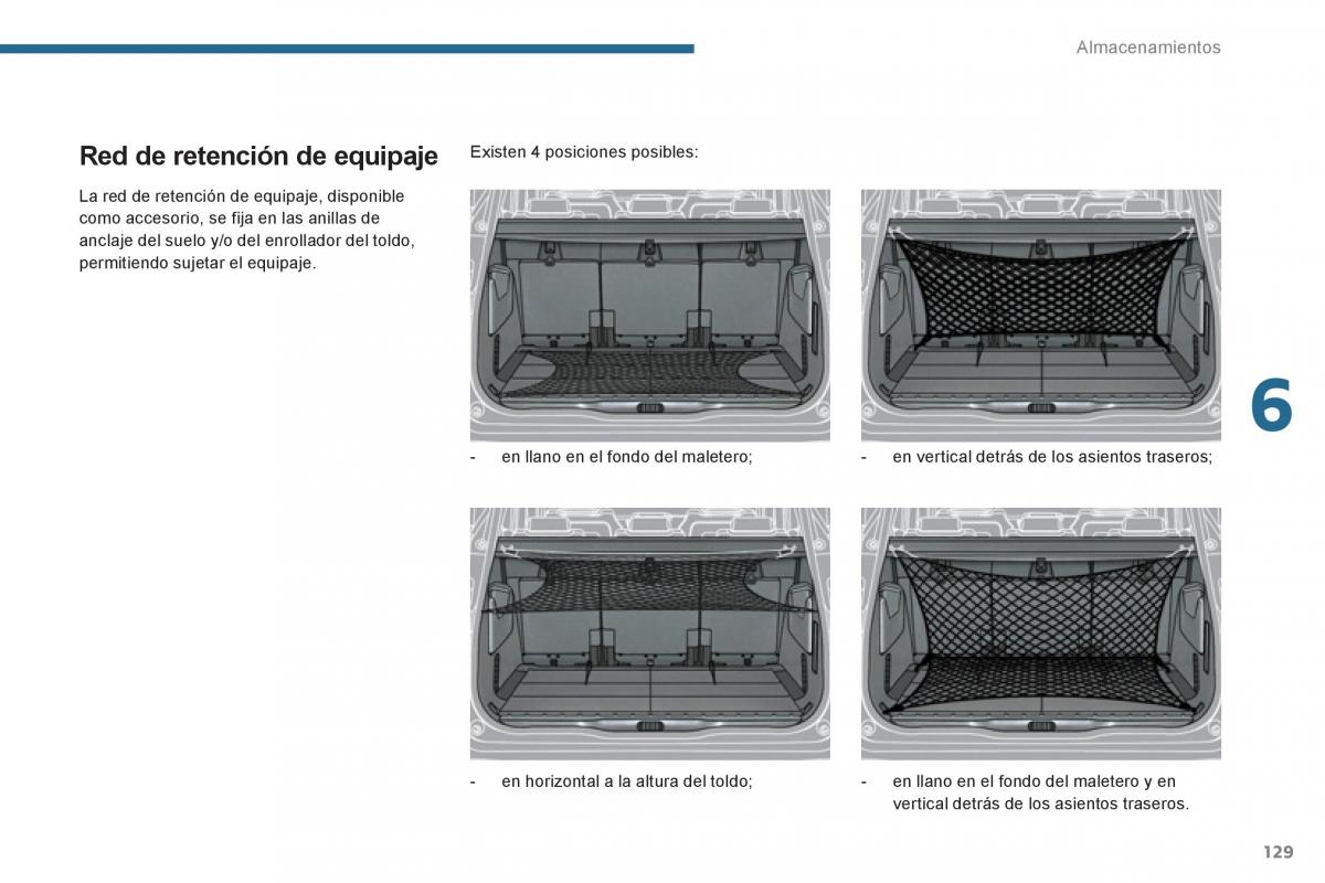 Peugeot 5008 manual del propietario / page 131