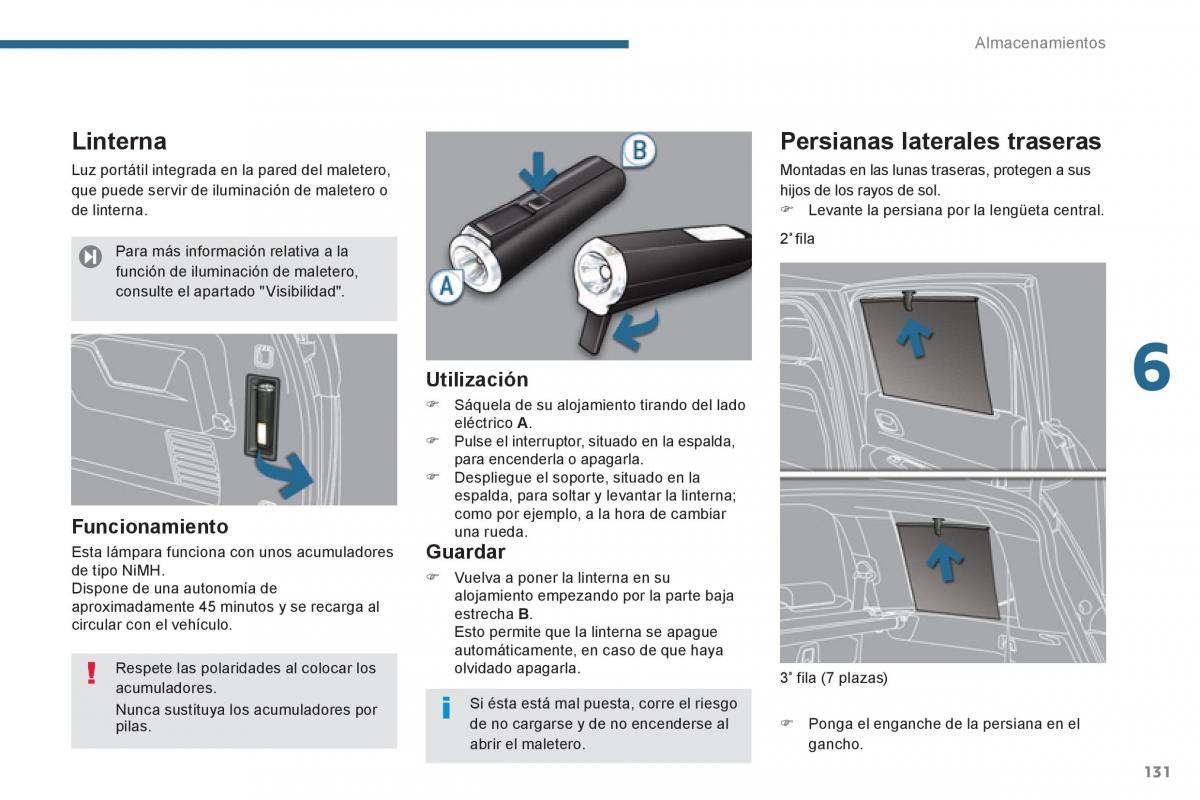 Peugeot 5008 manual del propietario / page 133