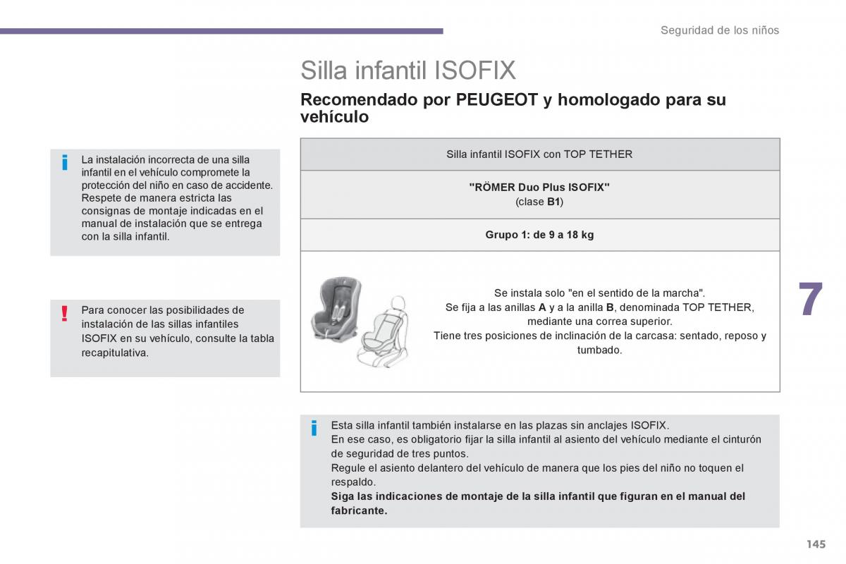 Peugeot 5008 manual del propietario / page 147