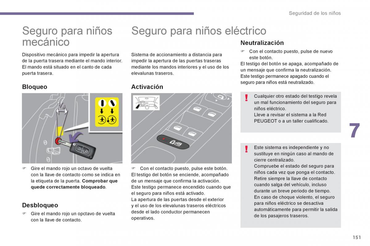Peugeot 5008 manual del propietario / page 153