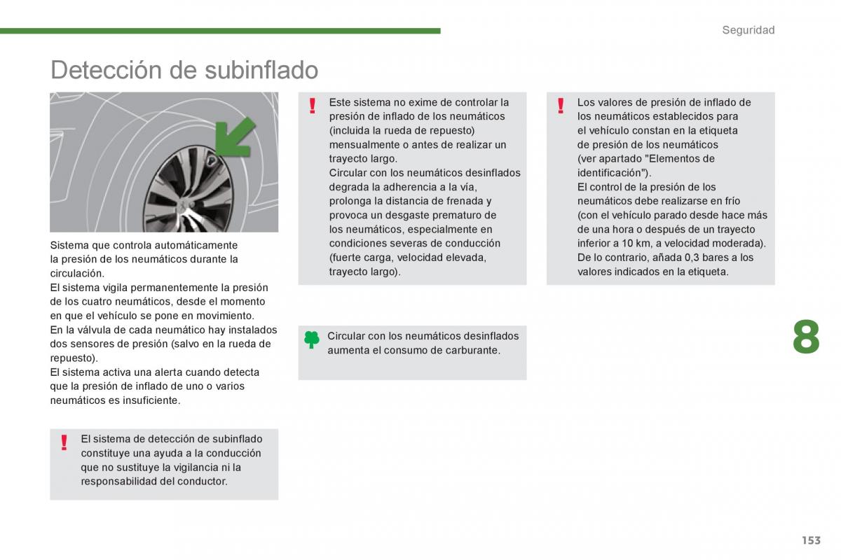 Peugeot 5008 manual del propietario / page 155