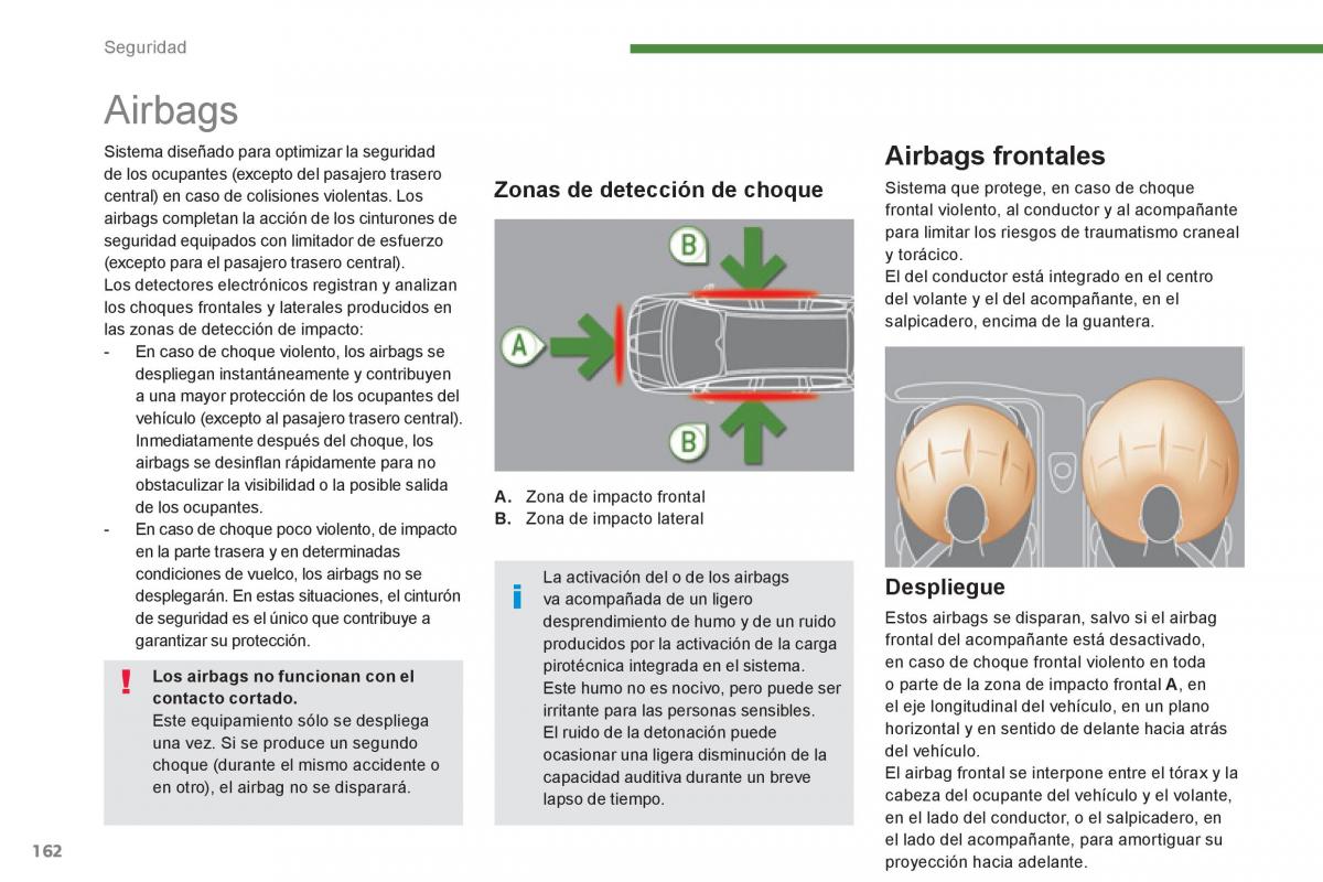 Peugeot 5008 manual del propietario / page 164