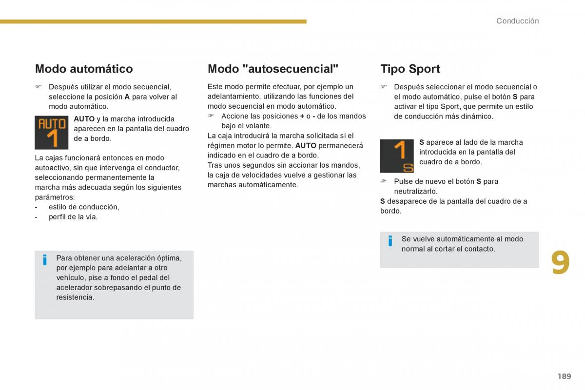 Peugeot 5008 manual del propietario / page 191