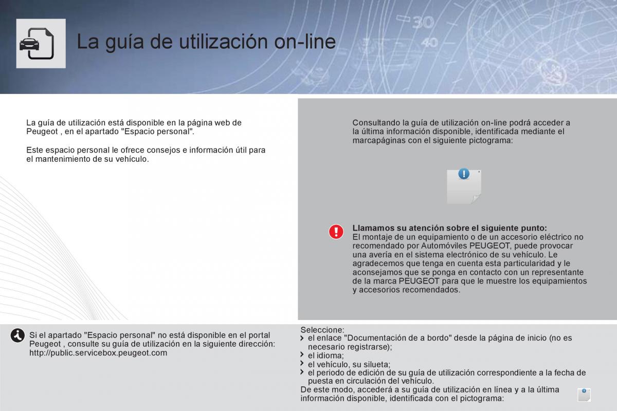 Peugeot 5008 manual del propietario / page 2