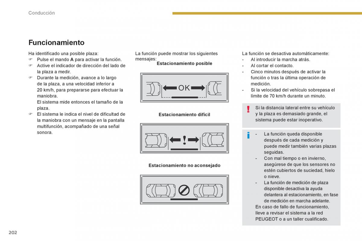 Peugeot 5008 manual del propietario / page 204