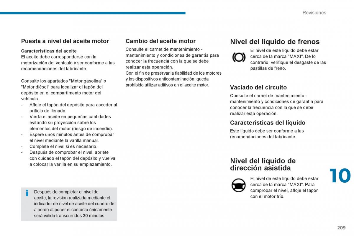 Peugeot 5008 manual del propietario / page 211