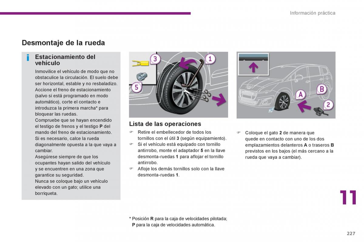 Peugeot 5008 manual del propietario / page 229