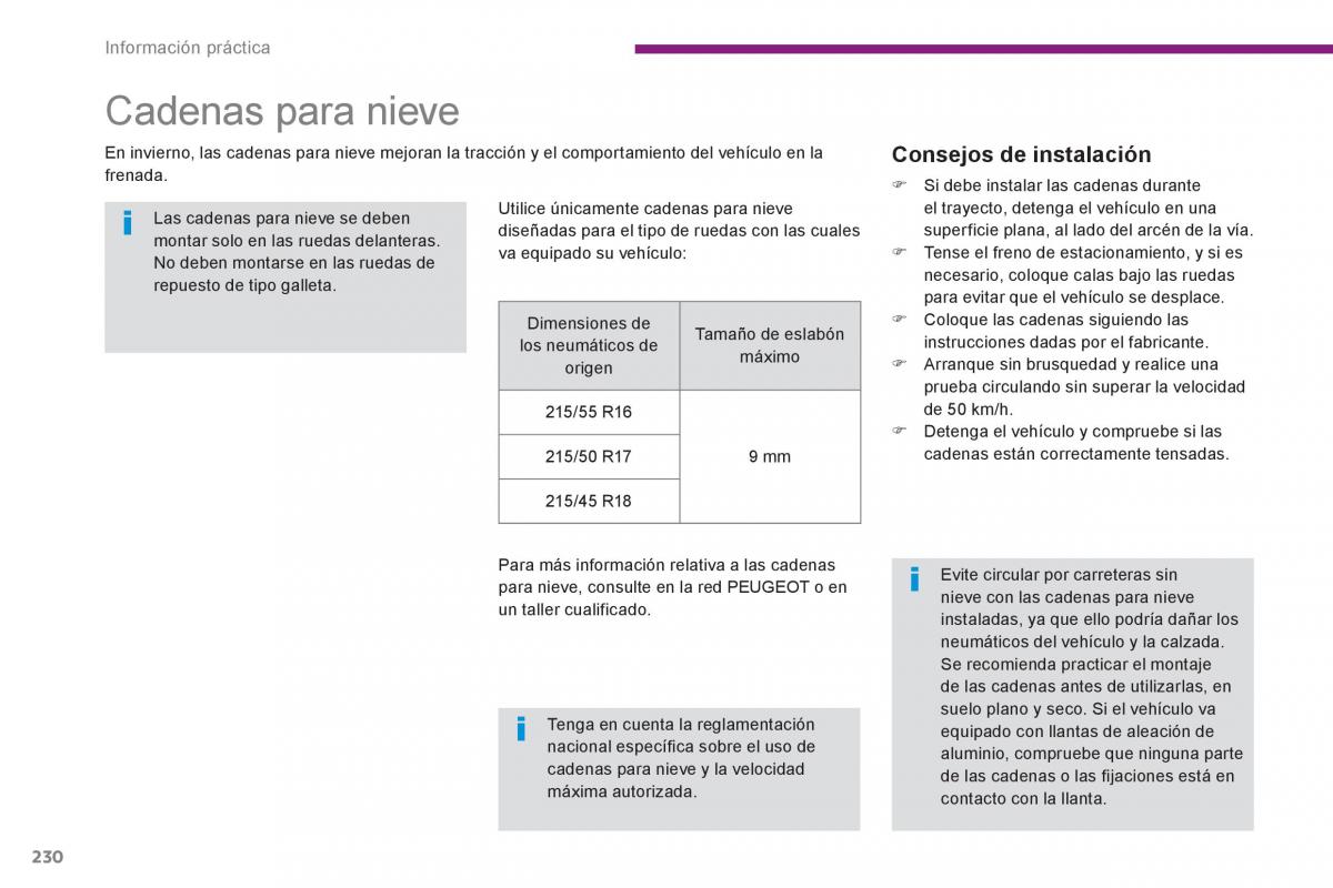Peugeot 5008 manual del propietario / page 232