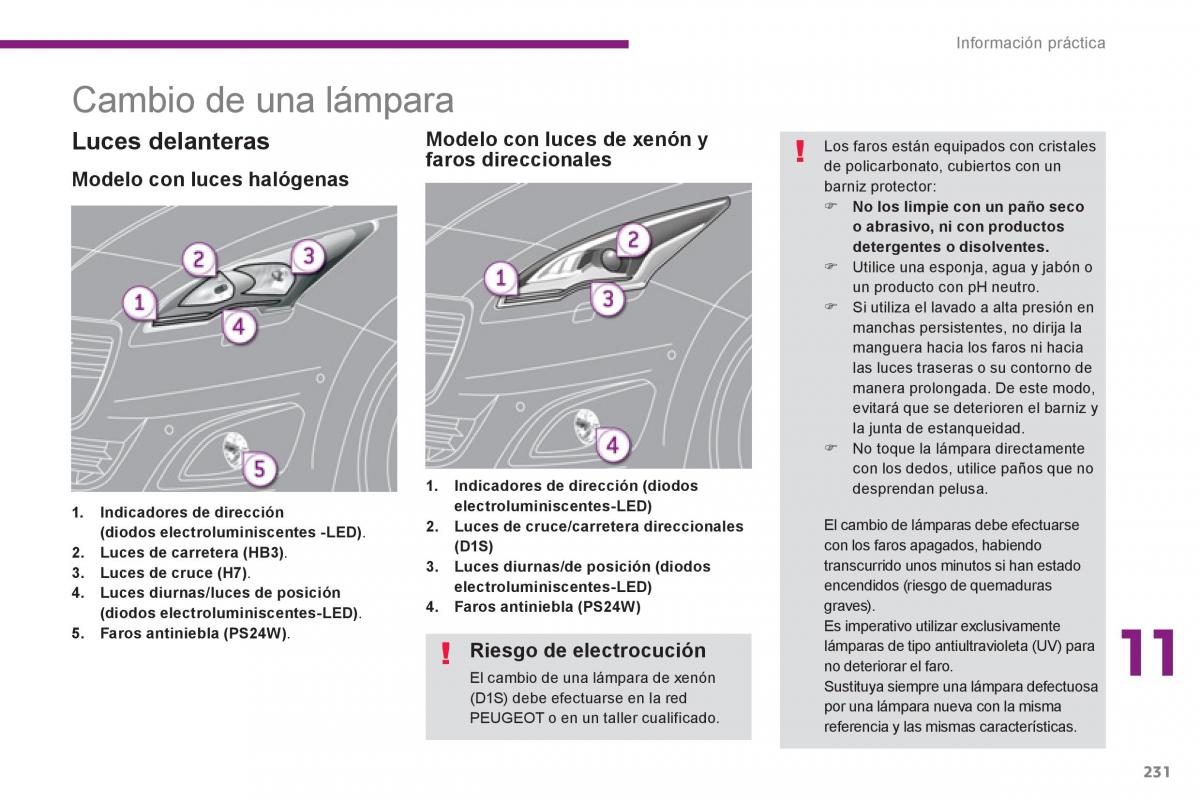 Peugeot 5008 manual del propietario / page 233