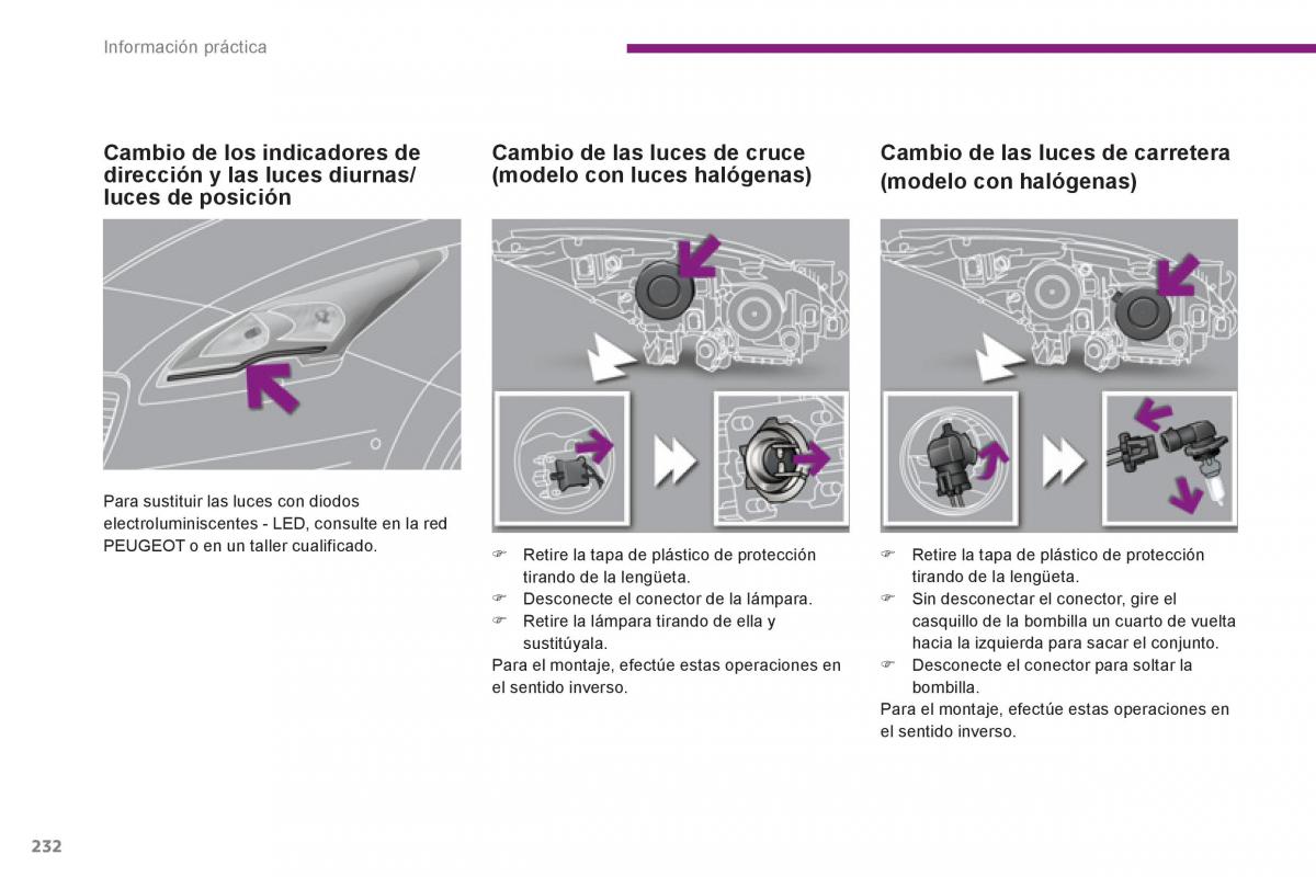 Peugeot 5008 manual del propietario / page 234