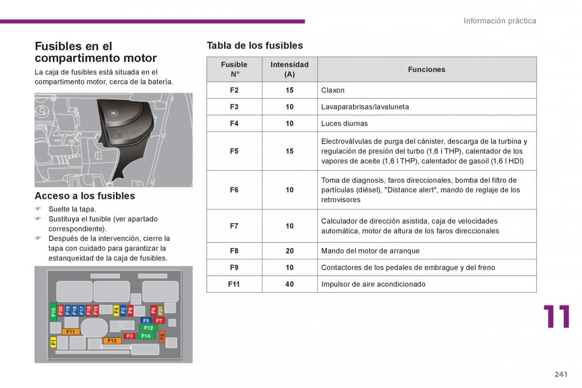 Peugeot 5008 manual del propietario / page 243