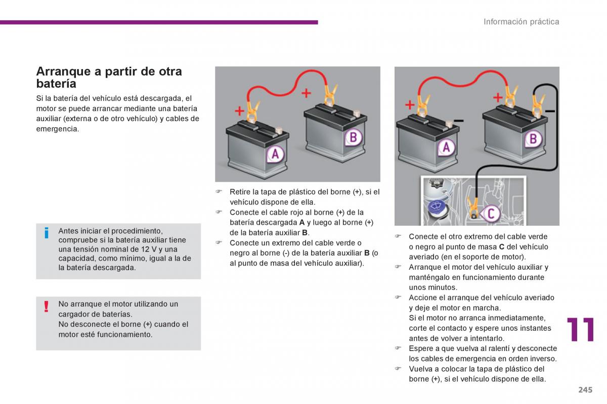 Peugeot 5008 manual del propietario / page 247