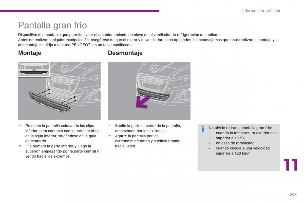 Peugeot 5008 manual del propietario / page 255
