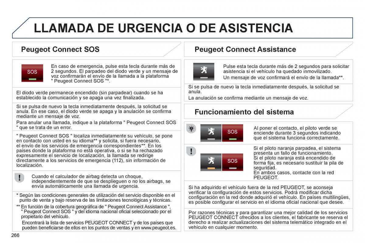 Peugeot 5008 manual del propietario / page 268