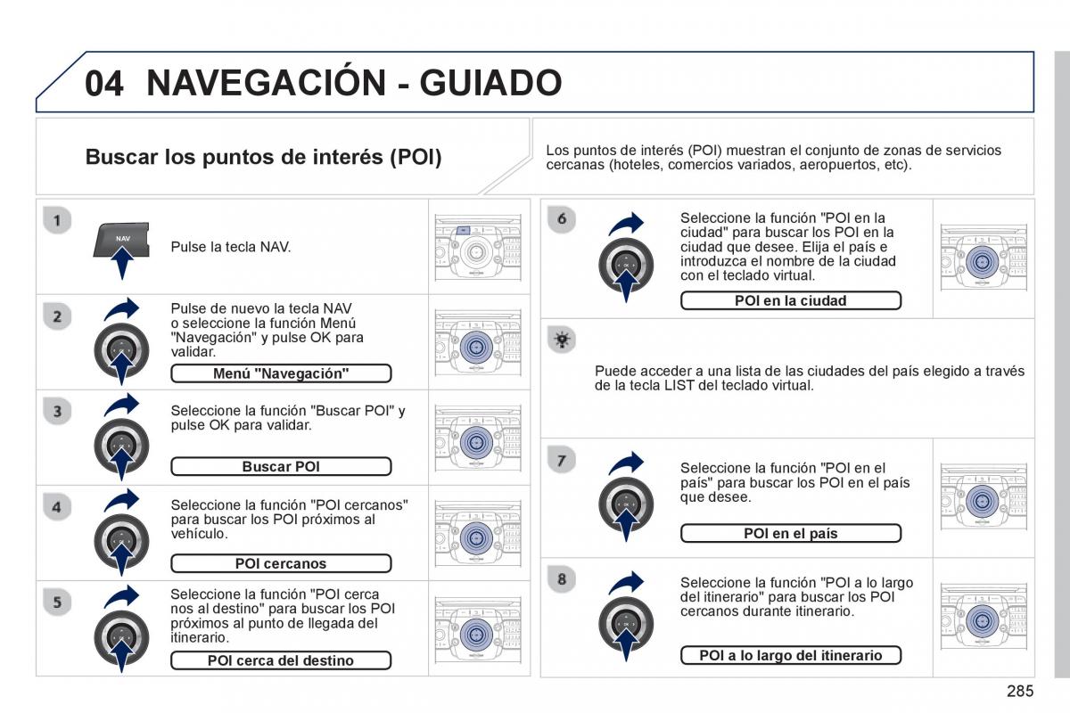 Peugeot 5008 manual del propietario / page 287