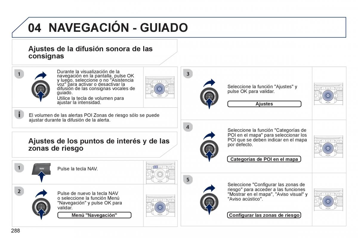 Peugeot 5008 manual del propietario / page 290