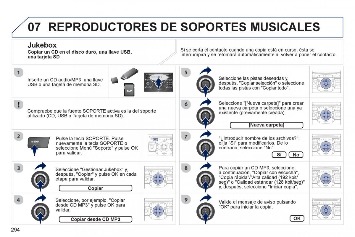 Peugeot 5008 manual del propietario / page 296