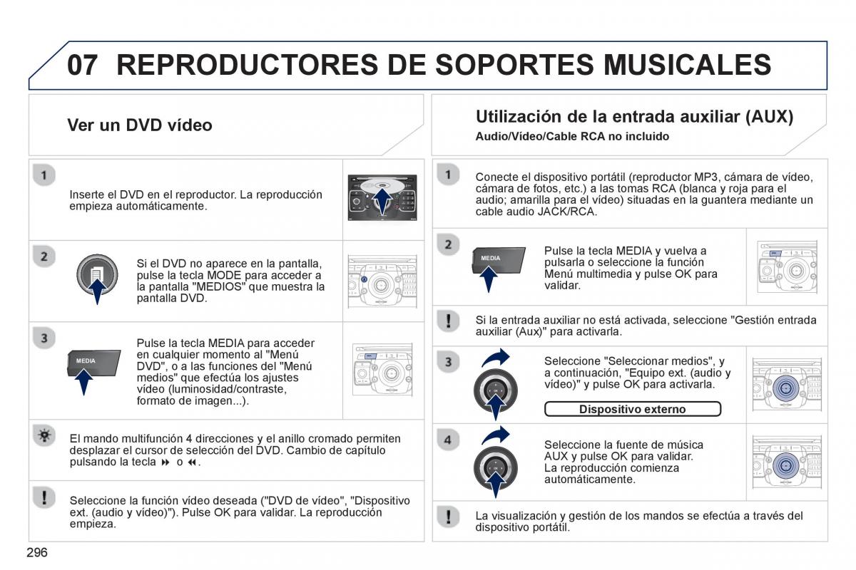 Peugeot 5008 manual del propietario / page 298