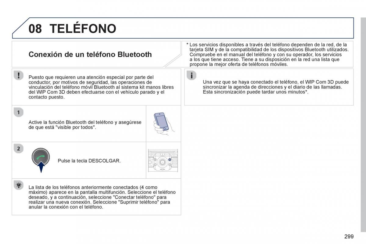 Peugeot 5008 manual del propietario / page 301