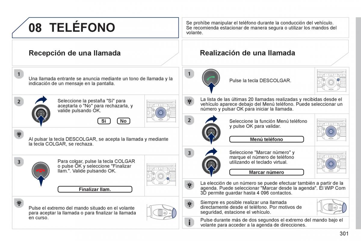 Peugeot 5008 manual del propietario / page 303