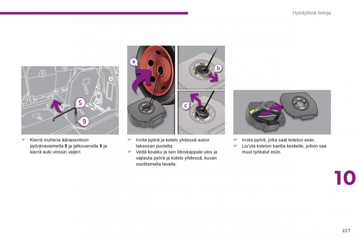 manual  Peugeot 5008 omistajan kasikirja / page 407