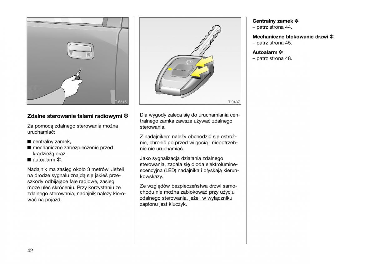 Opel Frontera B Isuzu Wizard Vauxhall Holden instrukcja obslugi instrukcja obslugi / page 42
