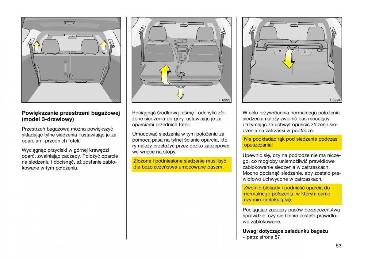 Opel Frontera B Isuzu Wizard Vauxhall Holden instrukcja obslugi instrukcja obslugi / page 53